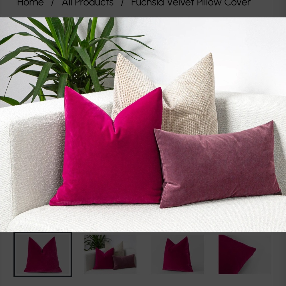 🌹FREE w/purchase NEW pink velvet Magenta Satin sheen soft pillowcase - Picture 3 of 17